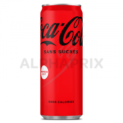 Coca cola sans sucre (zéro) slim boîte 33cl