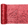 Chemin de table sequins ROUGE