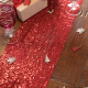 Chemin de table sequins ROUGE