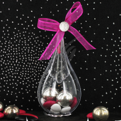 Gouttes transparentes en plexiglass par 20