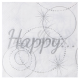 Serviettes de table Happy par 20