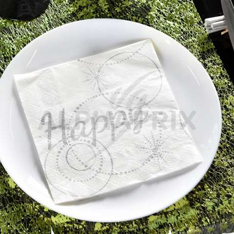 Serviettes de table Happy par 20