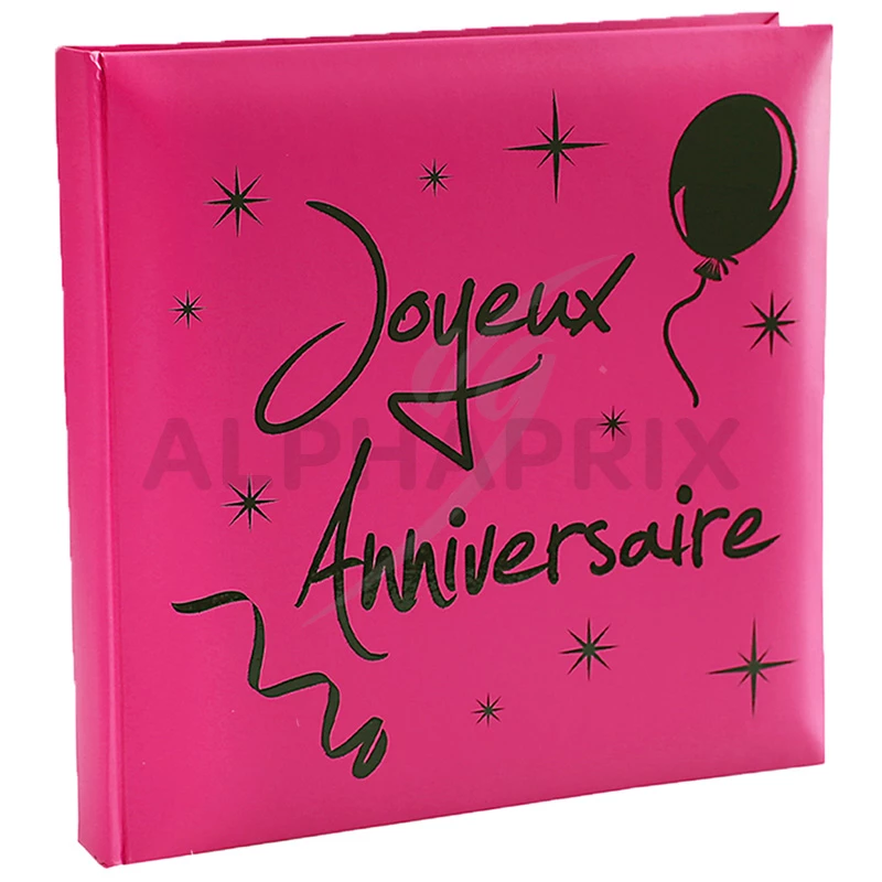 Urne Joyeux Anniversaire Rose Fuchsia Métallique