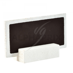 Mini ardoises en bois blanchi à poser par 6