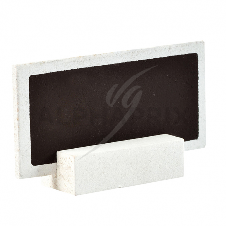 Mini ardoises en bois blanchi à poser par 6