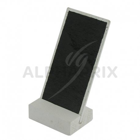 Mini ardoises en bois blanchi à poser par 6