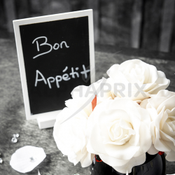 Grande ardoise à poser en bois BLANC