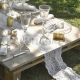 Chemin de table Dentelle BLANC 18CM