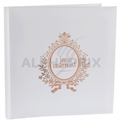 Livre d'or just married rose gold