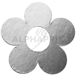 Fleurs déco ARGENT métallisé par 10