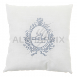 Coussin porte-alliances Just Married