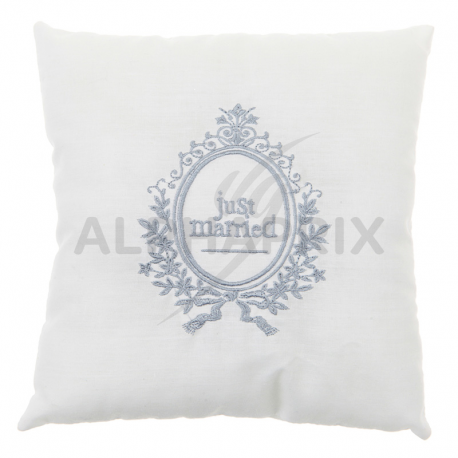 Coussin porte-alliances Just Married