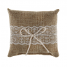 Coussin porte-alliances Naturel Dentelle