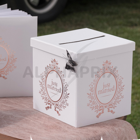 Urne just married rose gold