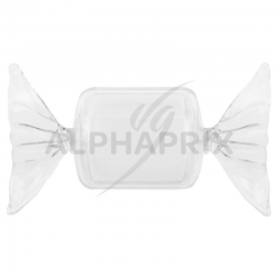 Boîtes forme bonbon en plexiglass par 25