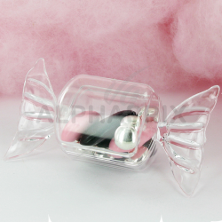Boîtes forme bonbon en plexiglass par 25