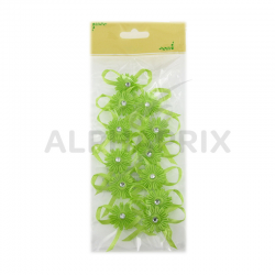 Boutonnières autocollantes VERT par 12