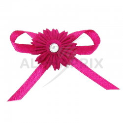 Boutonnières autocollantes FUCHSIA par 12