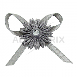 Boutonnières autocollantes GRIS par 12