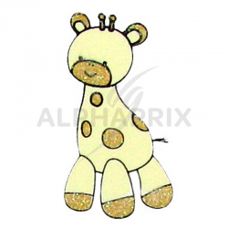 Stickers autocollants GIRAFE par plaque de 6