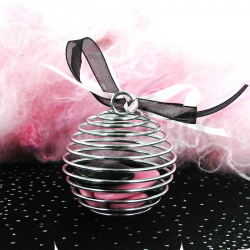 Spirales en métal argent 5cm par 6