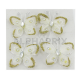 Papillons autocollants BLANC par 4