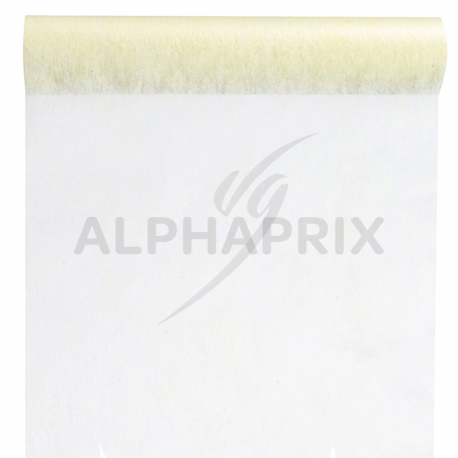 Chemin de table intissé 30cm IVOIRE