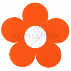 Fleurs déco ORANGE par 10