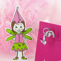 Ballotins fuchsia et vignettes FEE par 10