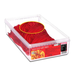 Lassos lisses fraise 225 pièces