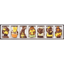Reglette figurine Pâques chocolat 70g