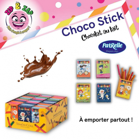 Choco sticks crayons chocolat au lait