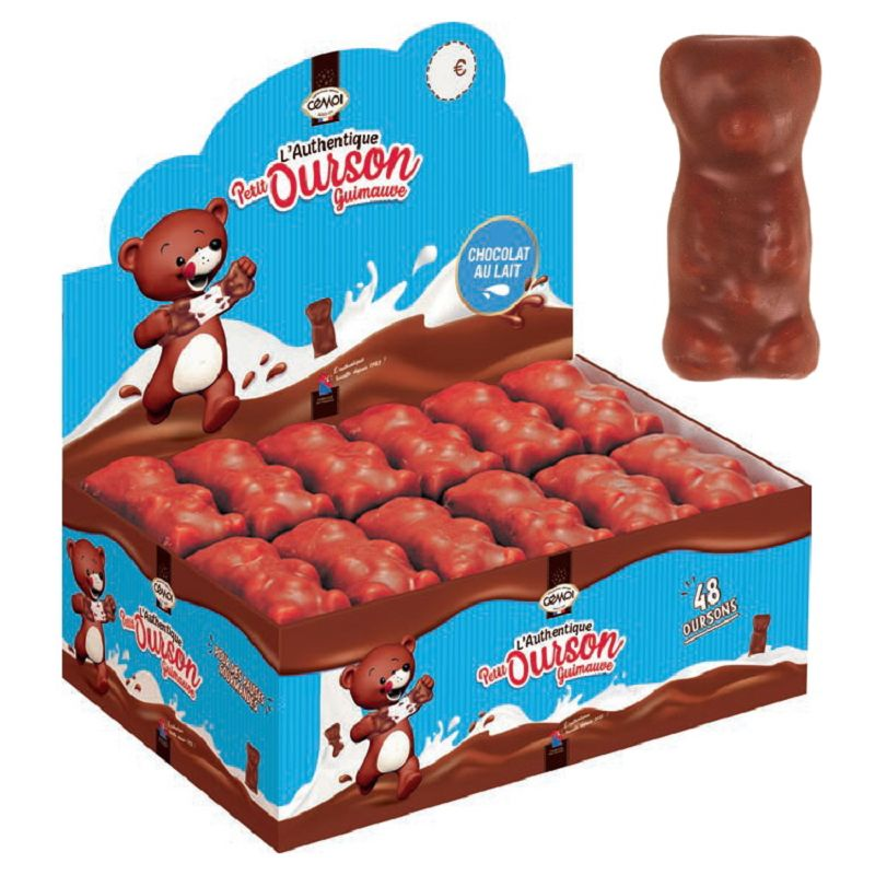 Nounours guimauve saveur chocolat lait 120g