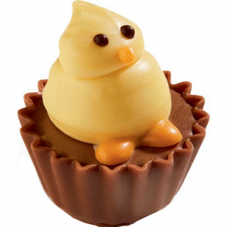 ~Cupcakes praliné croustillant Boîte vrac "Poussin"