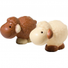 ~Moulages Mouton Lait et Blanc 100g "Dolly" - 13.5cm