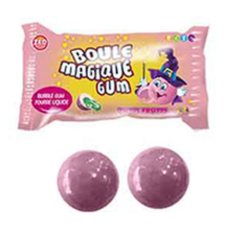 Bonbons dur avec centre de chewing gum, Boule Magique (175 g)