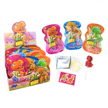 Sucettes Pop Lolly Dino Funny Candy par 36