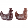 Assortiment Poulettes Lait et Noir (fermées) 50g - 7.5 cm