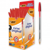 Bic cristal pointe moyenne rouge (boîte de 50)