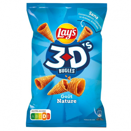 3D's Buggles Lay's salé nature 85g