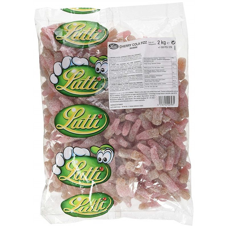 LUTTI Bonbons gelifiés multicolore citrique Bretzel Fizz - 2 kg