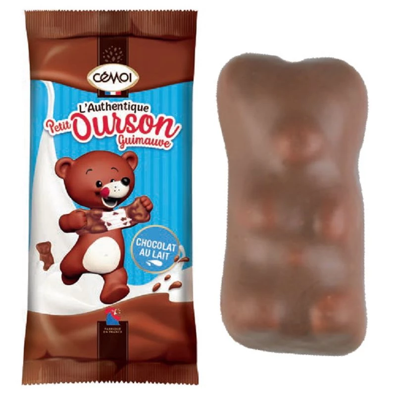 Yver • Oursons Guimauve enrobée Chocolat Lait 190g - 12 pièces