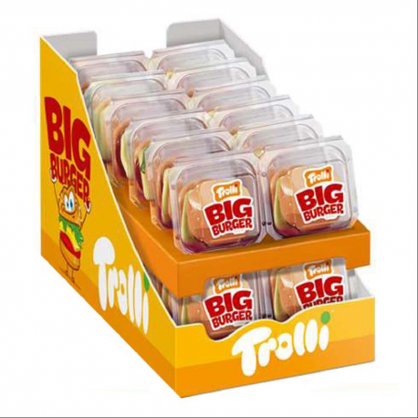 Big Burger gélifié 50g en présentoir Trolli