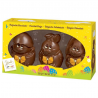 ~Figurines Pâques Happy (lapin, poussin,lièvre) 150g