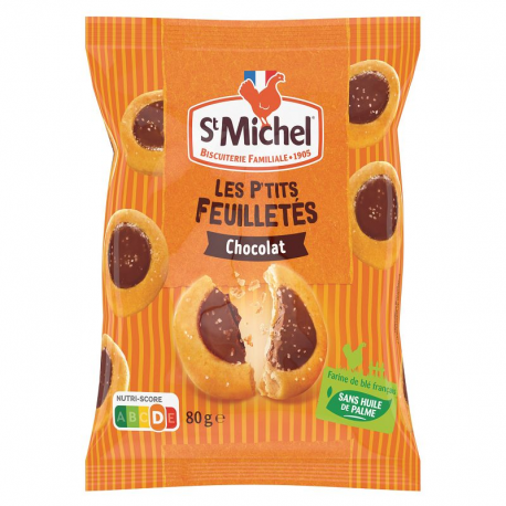 Les p'tits feuilletés chocolat 80g St Michel