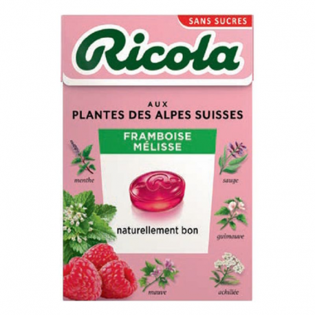 Ricola Framboise Mélisse 50g s/sucre