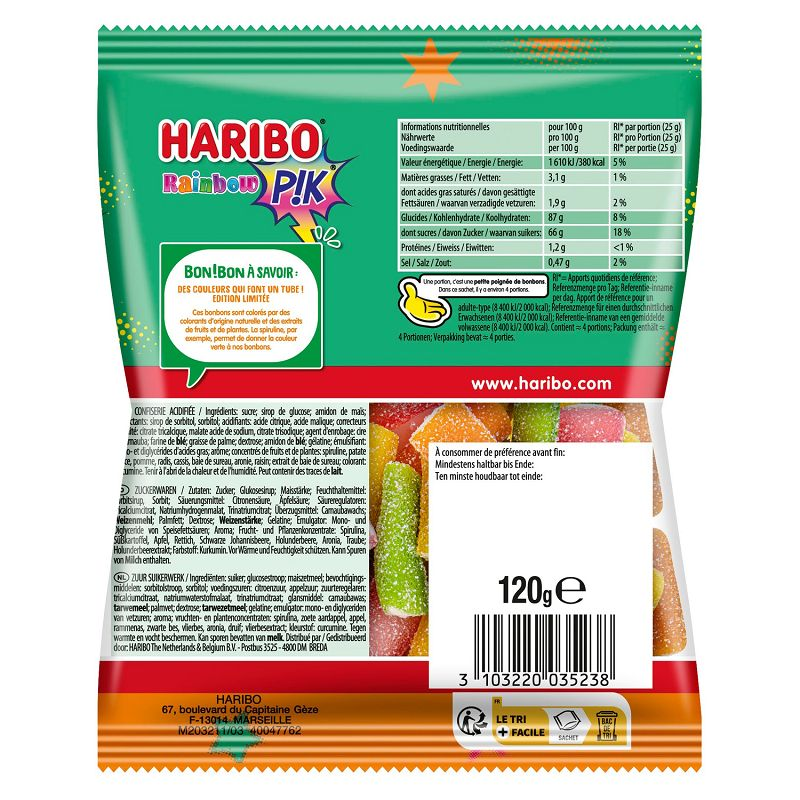 Bonbons Pocket HARIBO : les 8 mini sachets - 380 g à Prix Carrefour
