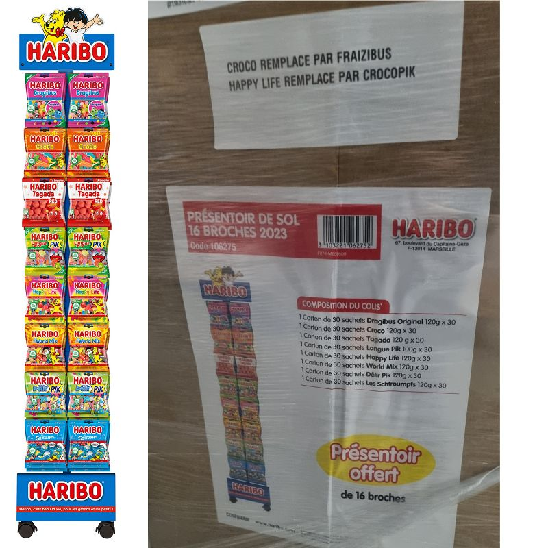 Fraizibus HARIBO 100g - 30 sachets