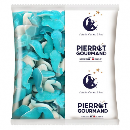 Baleines bleues bicolores Pierrot Gourmand vrac 1 kg