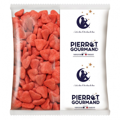 Coeurs aérés Fraise Pierrot Gourmand vrac kg